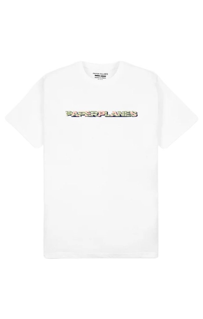 PAPER PLANES- Diamond & Stripes Tee (White)