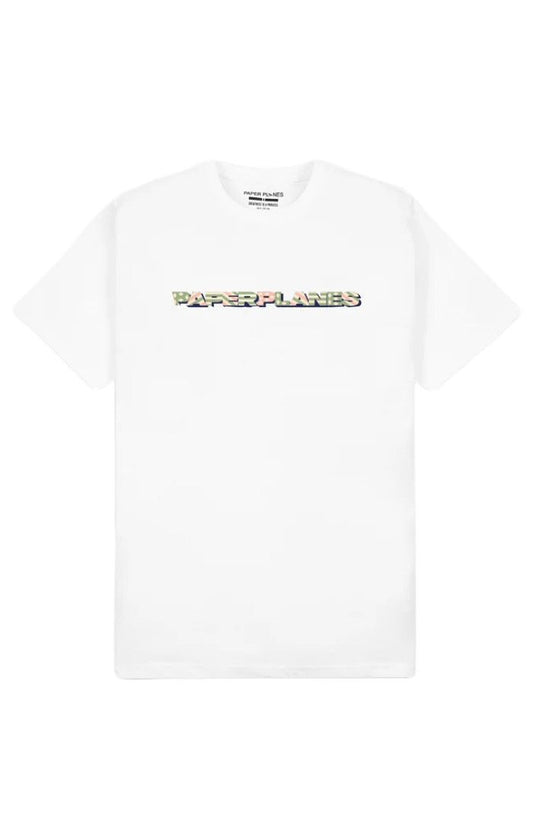 Diamond & Stripes Tee White