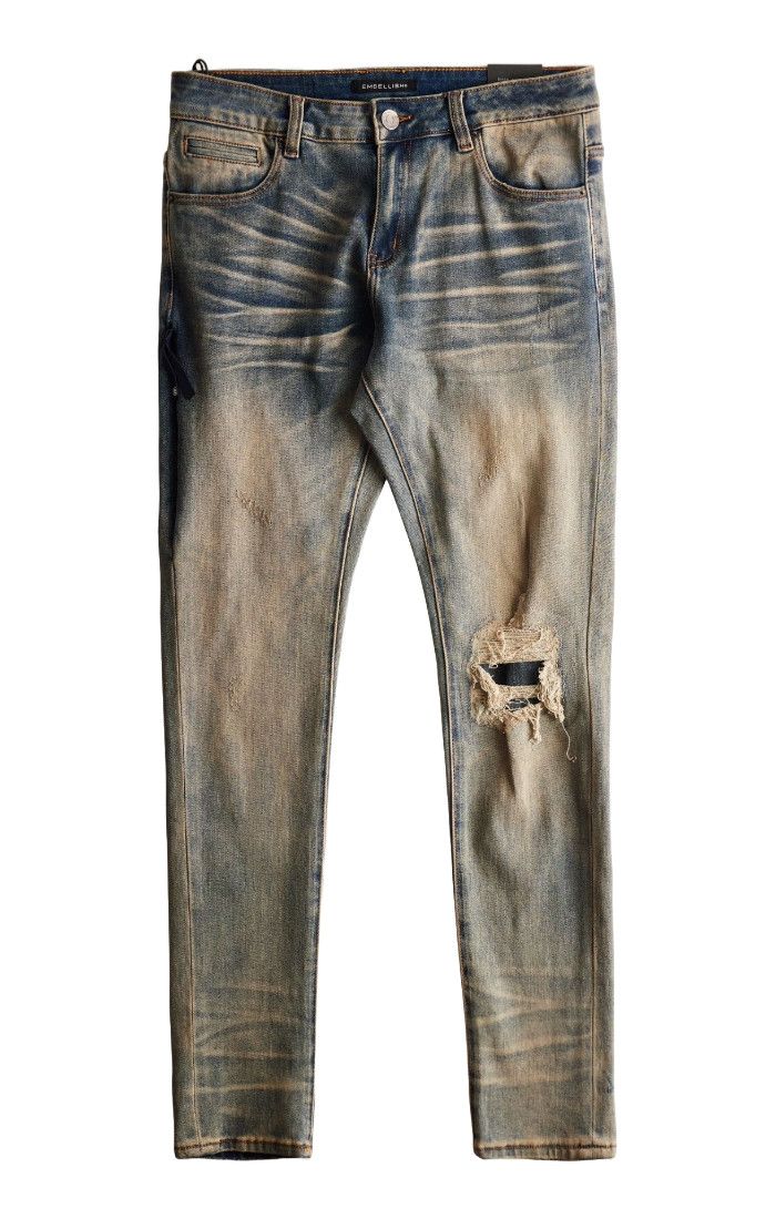 EMBELLISH- David Skinny Denim (Rust Wash)
