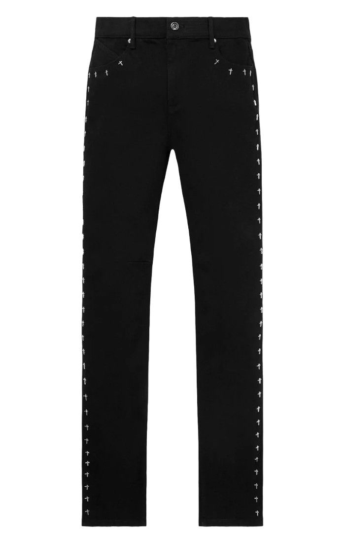 RTA- Bryant Black Cross Denim