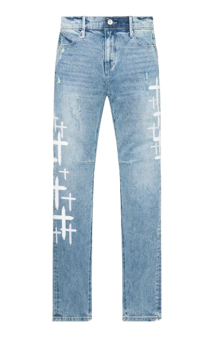 RTA - Bryant Blue Cross Patches Denim