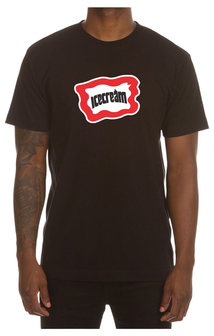 ICE CREAM- Outline Tee (Black)