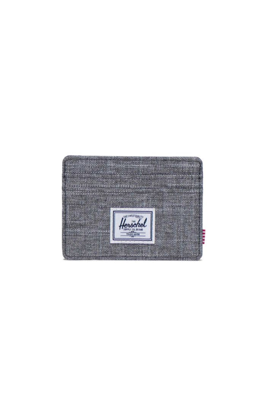 Charlie Card Holder Raven Crosshatch