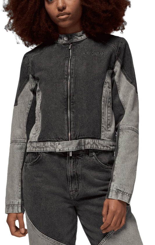 Colorblock Denim Jacket