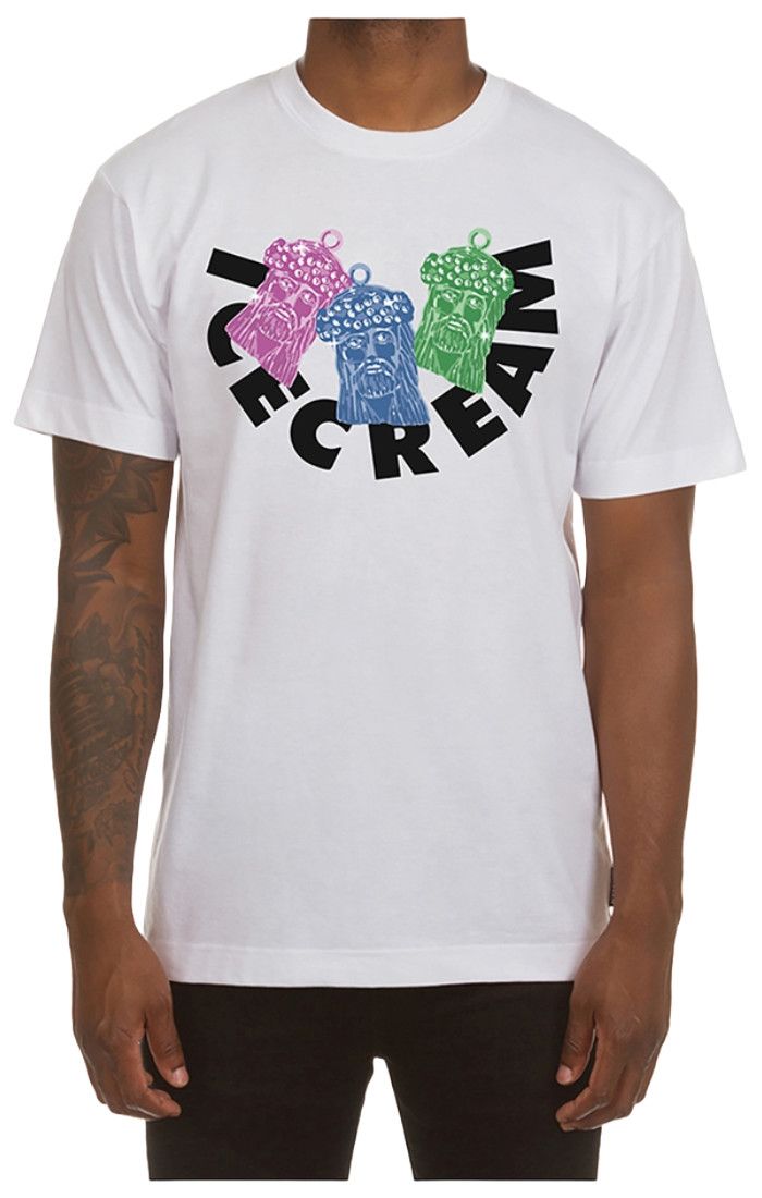 ICE CREAM- Pieces Tee (White)