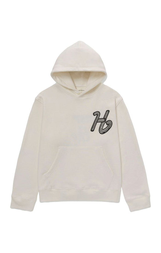 Cursive Honor Hoodie Bone