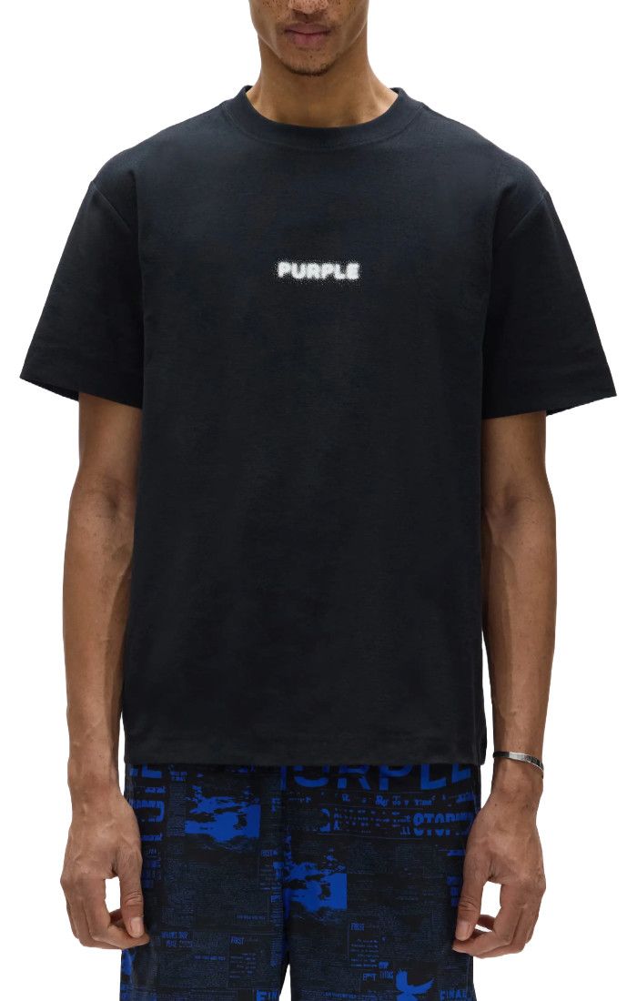 PURPLE Pixelated Tee (Black)