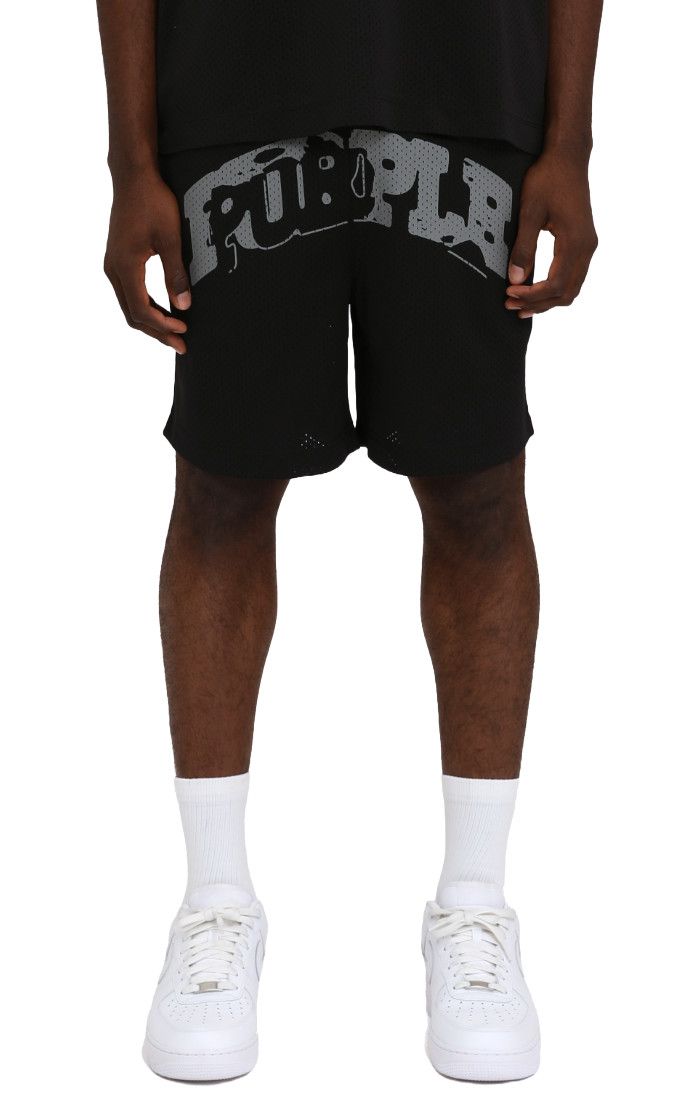 PURPLE Slab Mesh Shorts