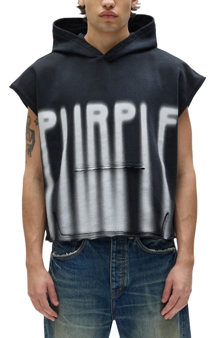 PURPLE Sleeveless Hoodie