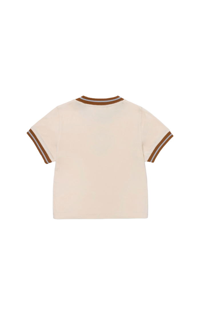 HONOR THE GIFT- Multi Color Ringer Tee (Brown)