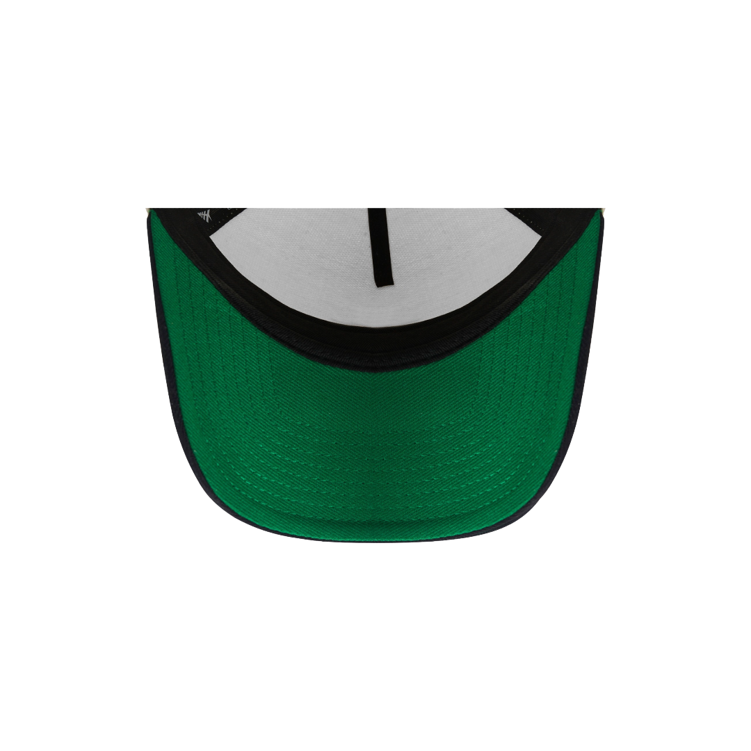 The B-Side Crown 9FORTY A-Frame Snapback Hat (White/Black)