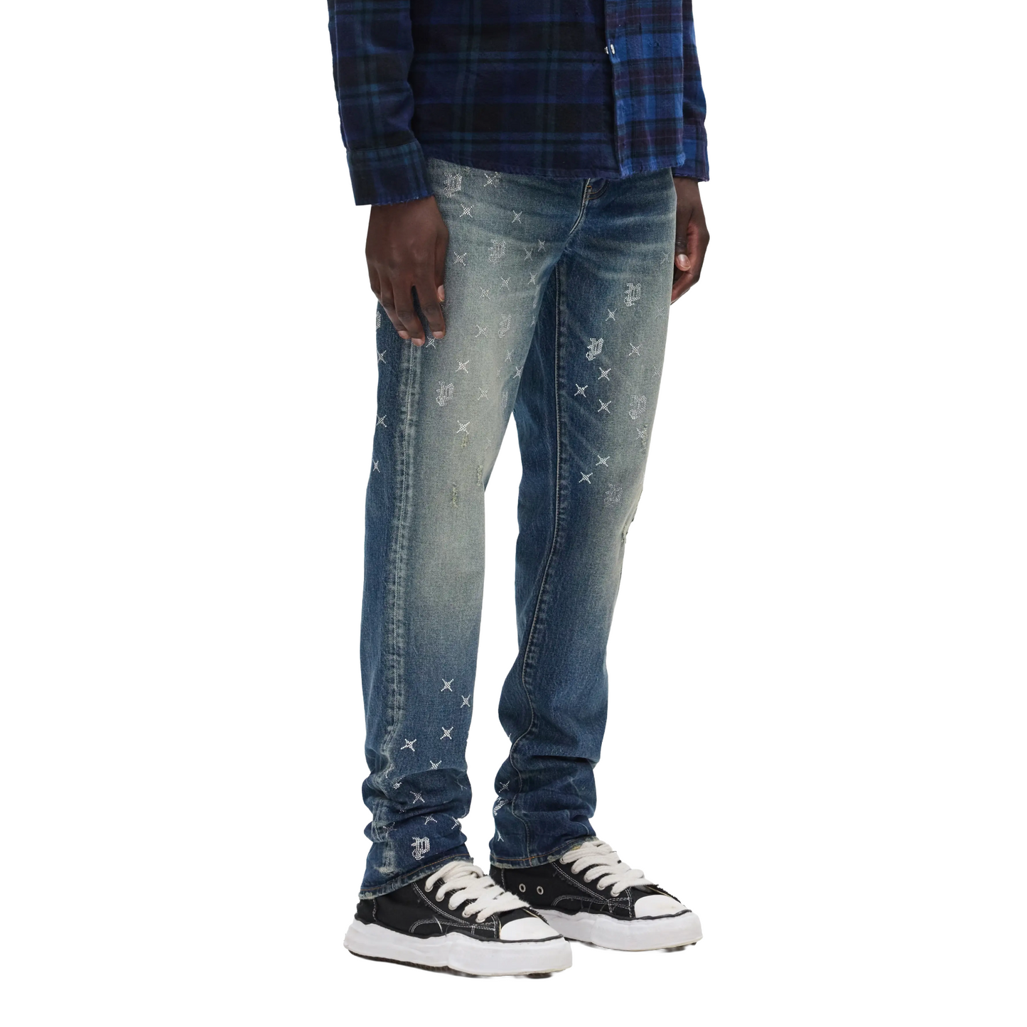 Monogram Bling Vintage Denim Pant