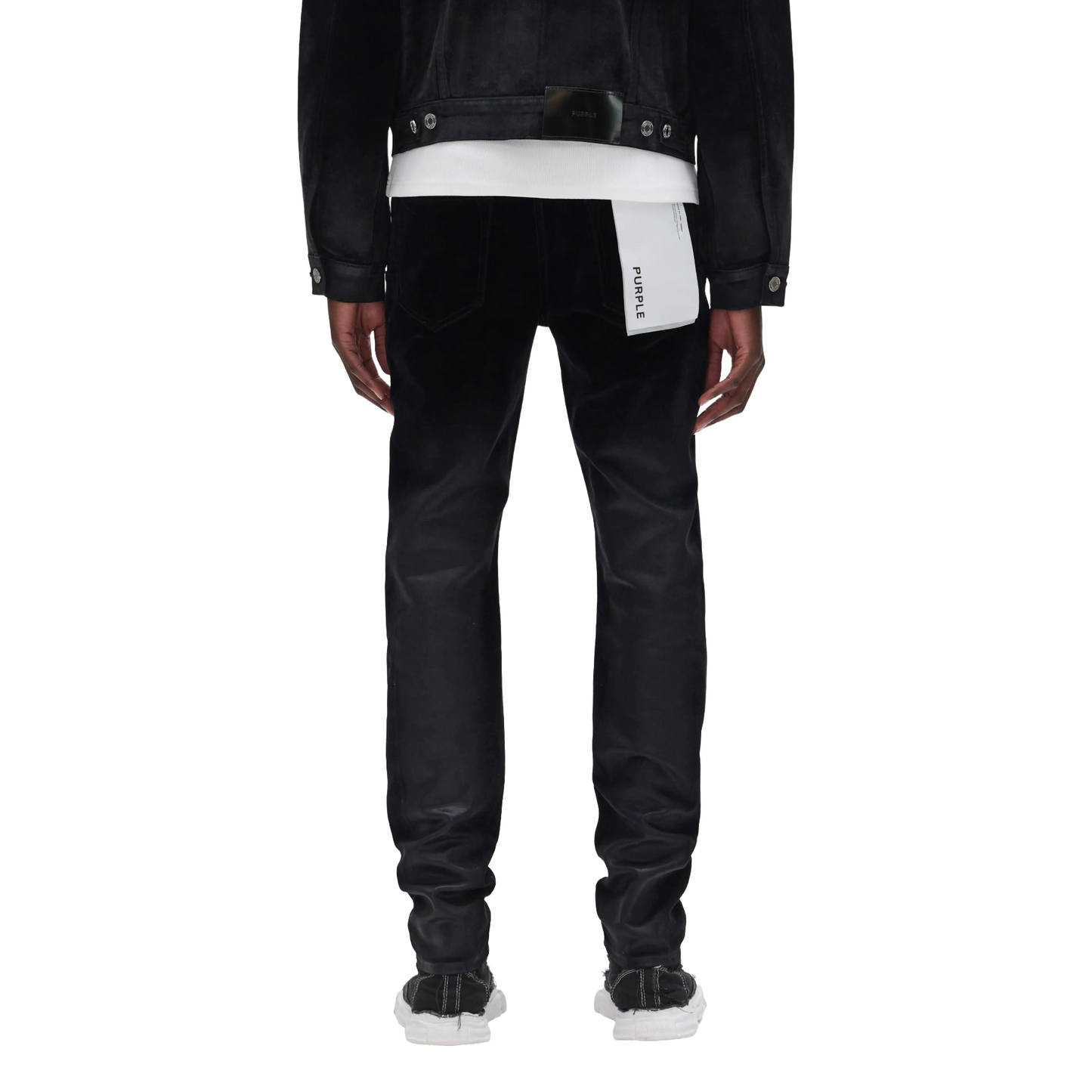 Flocked Dipped Denim Pant