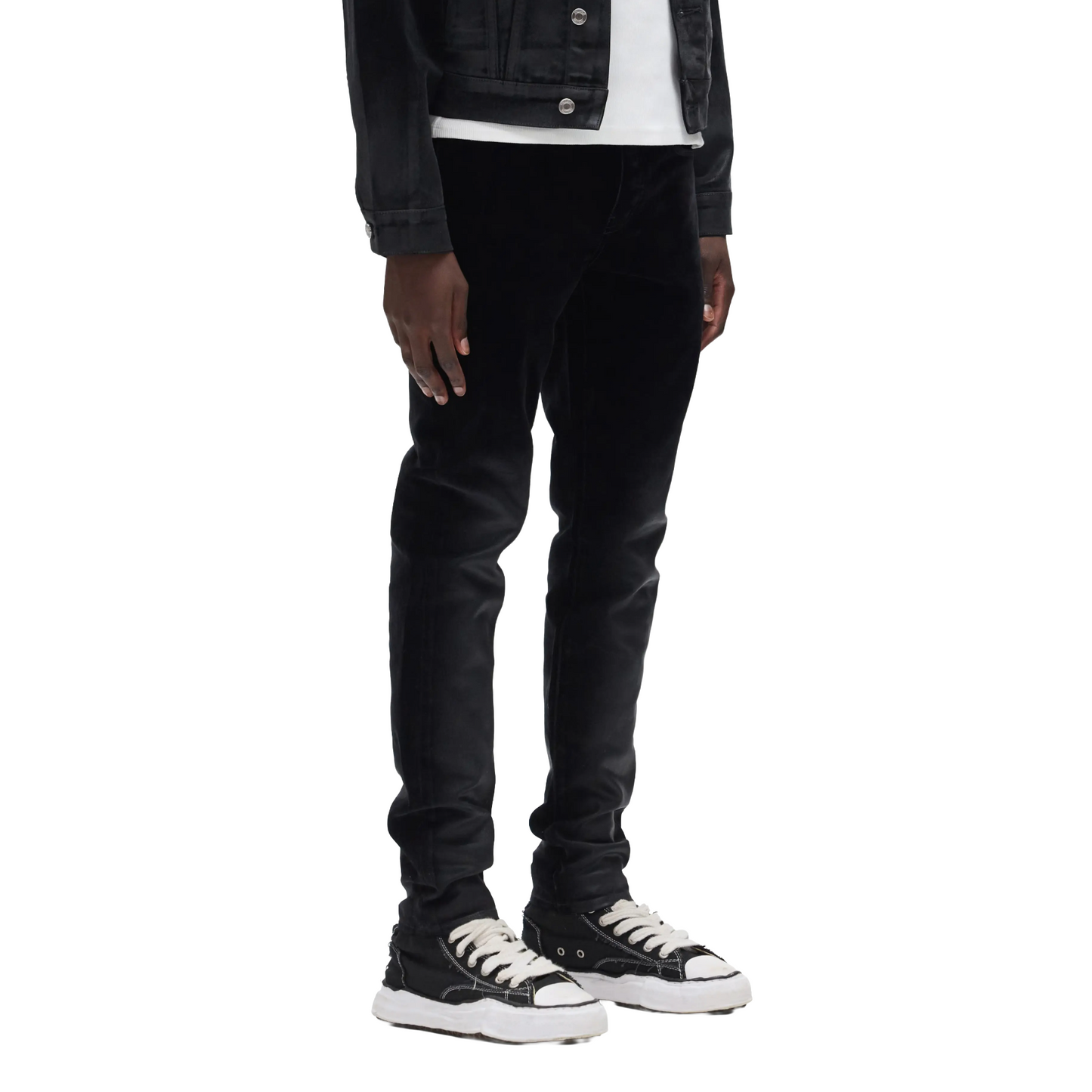 Flocked Dipped Denim Pant