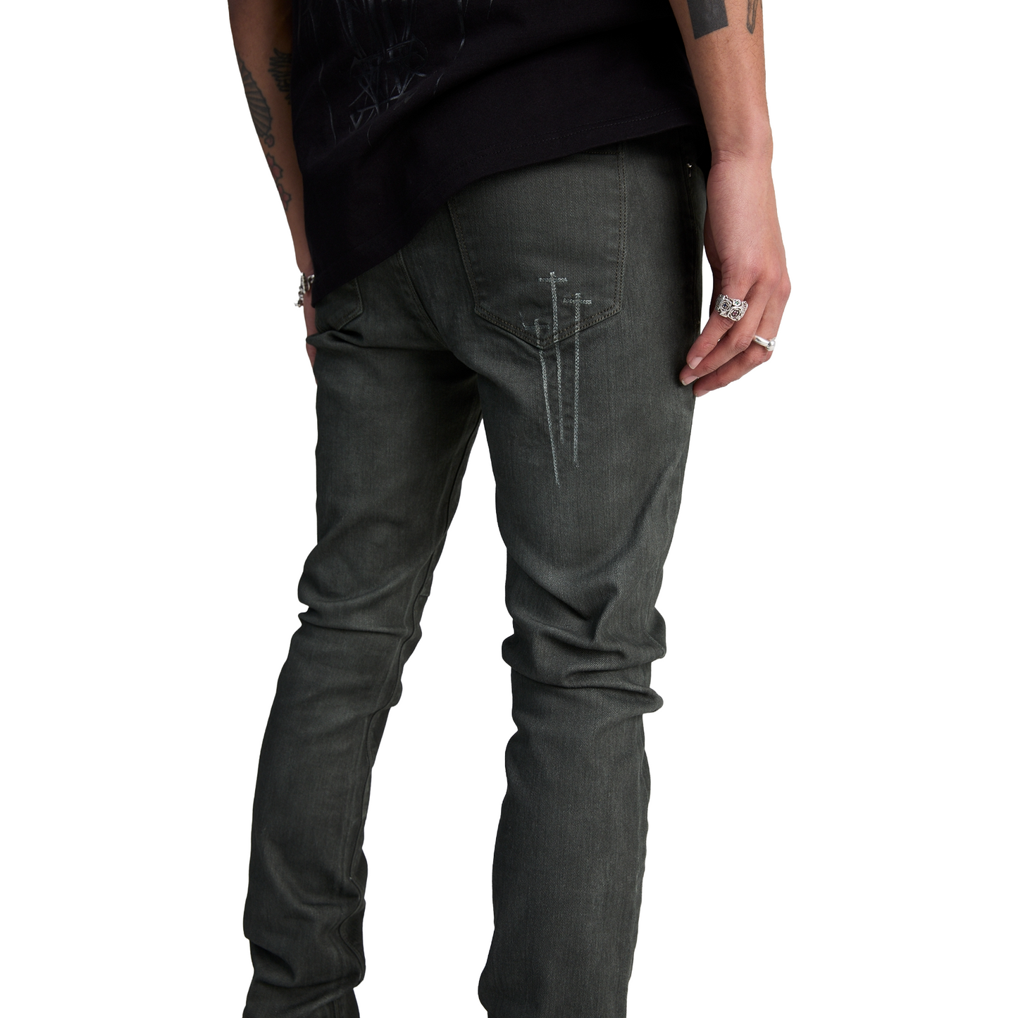 Bryant Triple Cross Denim (Dusty Olive)