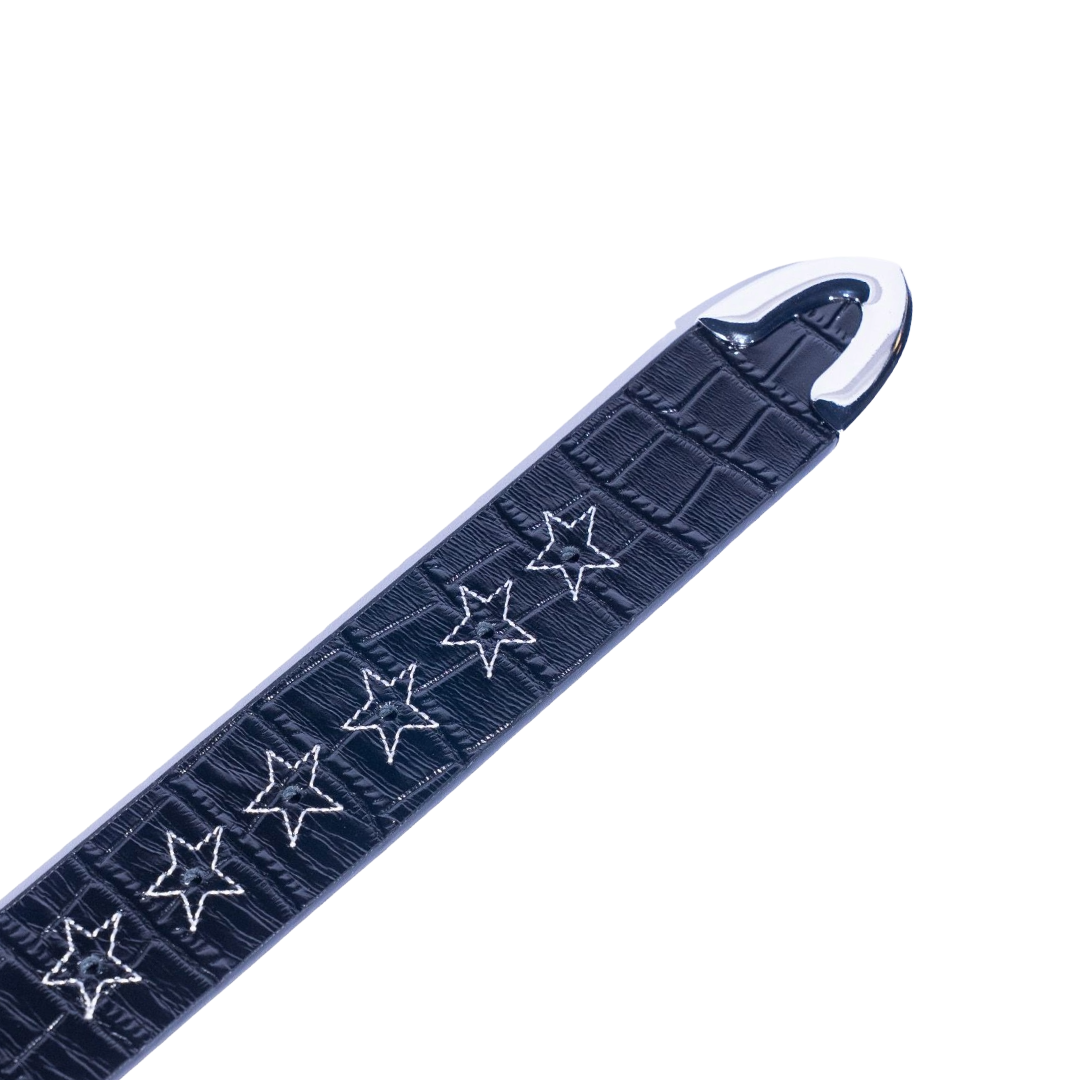 Caiman Belt (Black Croc)