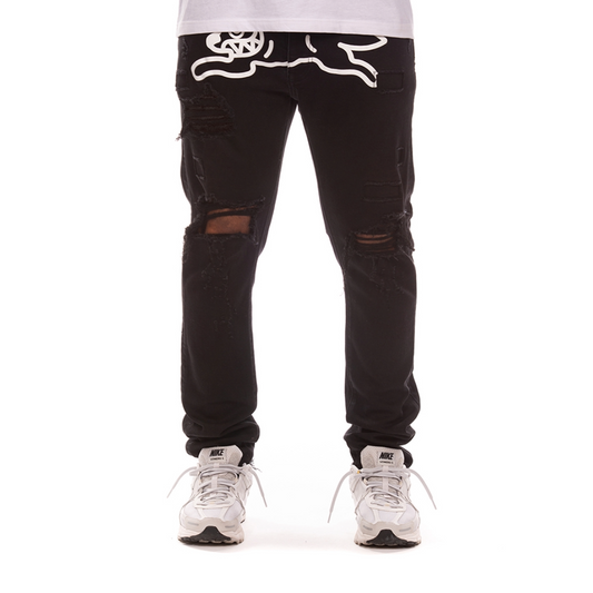 Returner Black Jeans (Chocolate Fit)