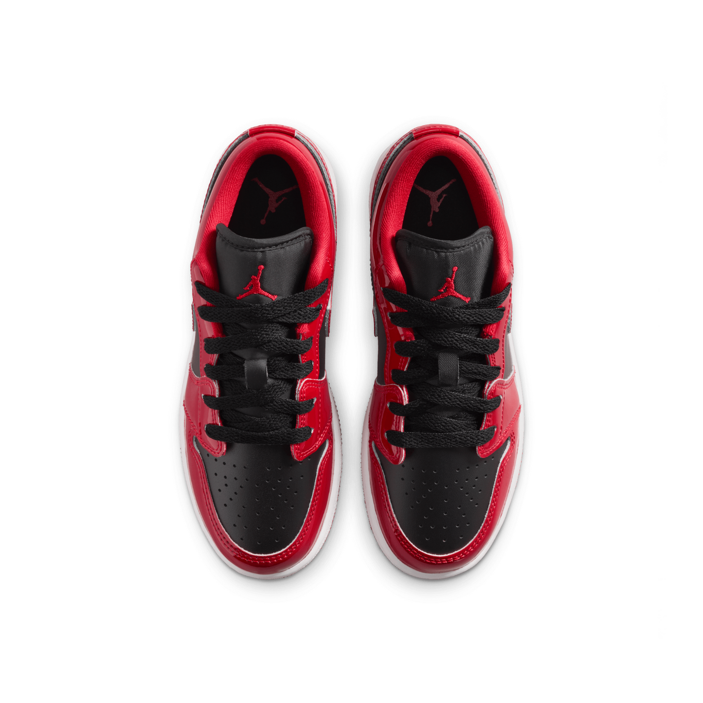 Air Jordan 1 Low Youth "Patent Bred Toe"