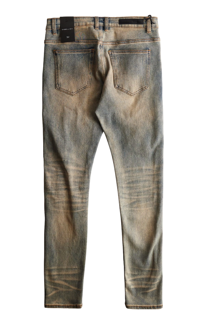EMBELLISH- David Skinny Denim (Rust Wash)