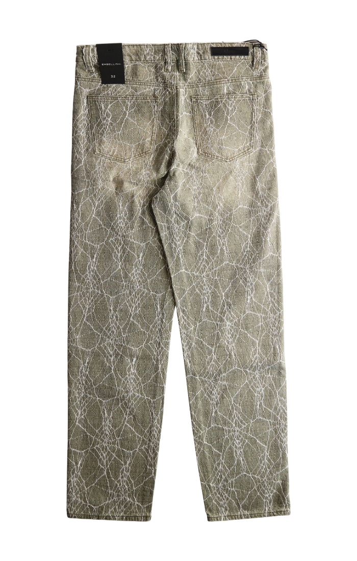 EMBELLISH- Spider Straight Fit (Light Green)