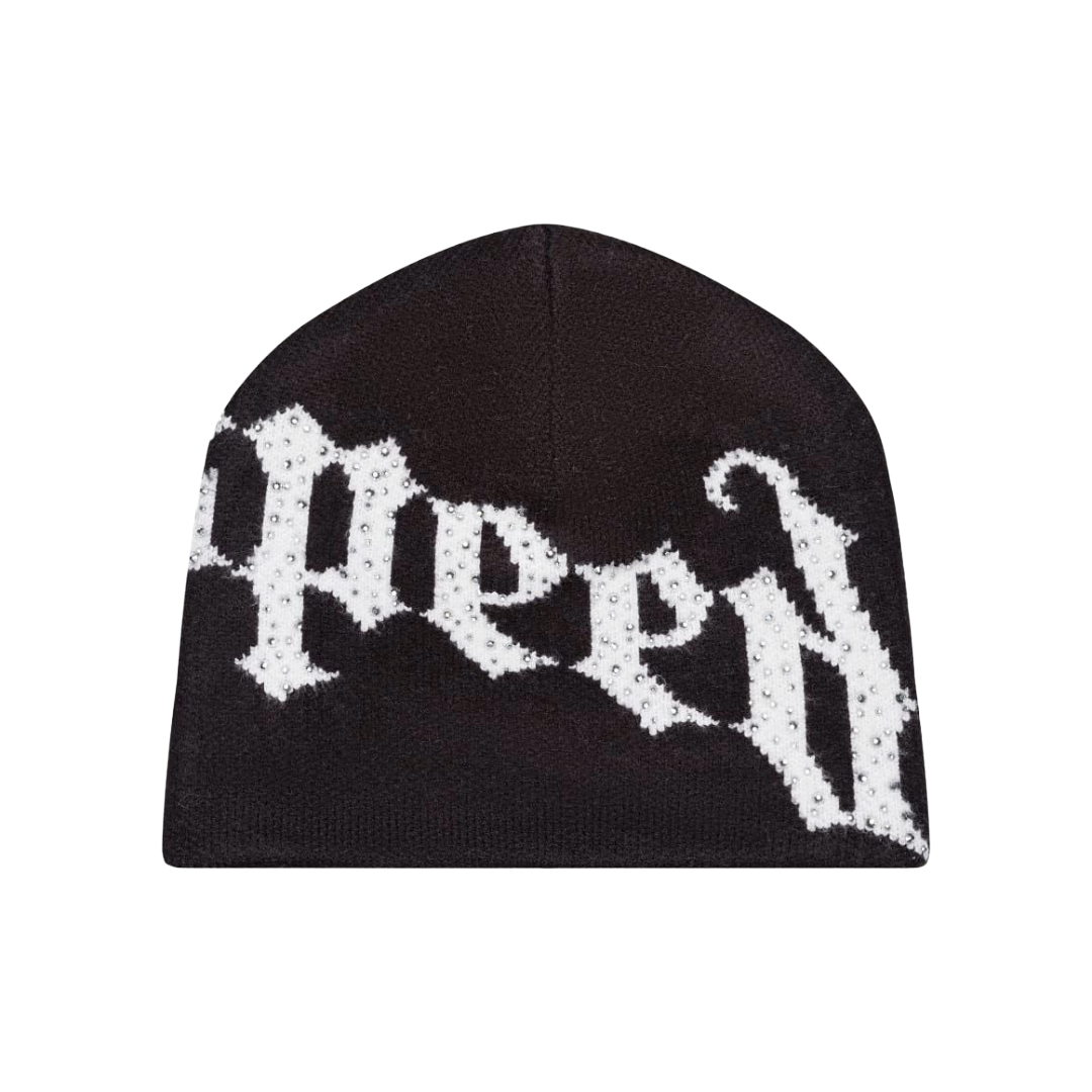 OG Logo Studded Beanie (Black/White)