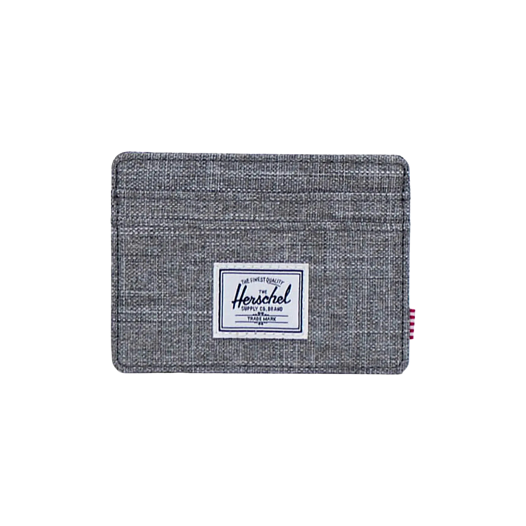 Charlie Cardholder Raven Crosshatch