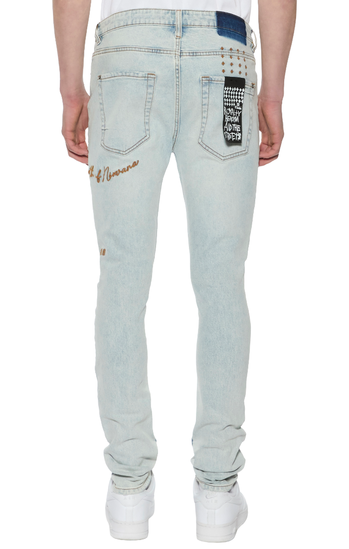 KSUBI Van Winkle Frost Blue Arch Denim