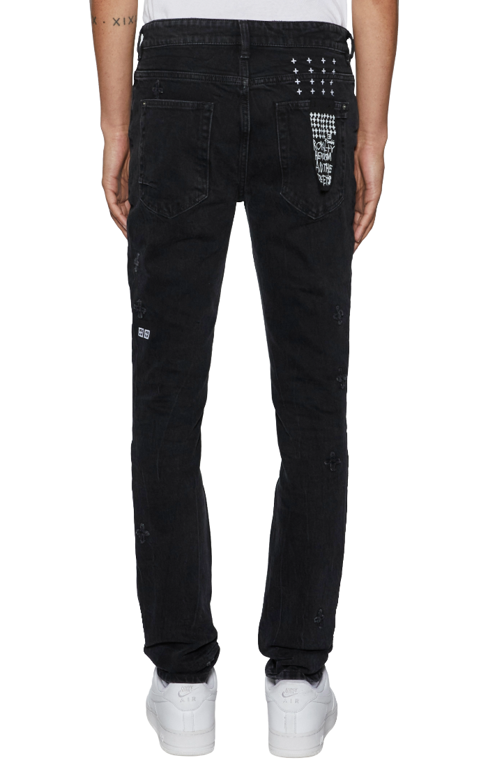 KSUBI Van Winkle Black Marble Kplus Denim