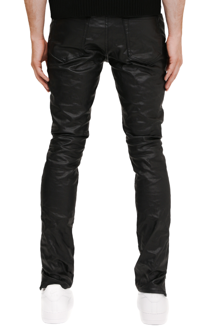 PURPLE- Skinny Shiny Racer Pant