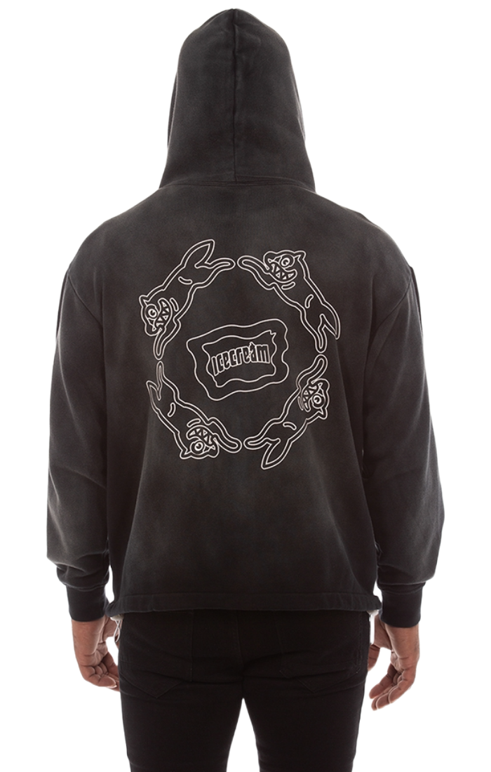 ICE CREAM Rotation Hoodie (Black)