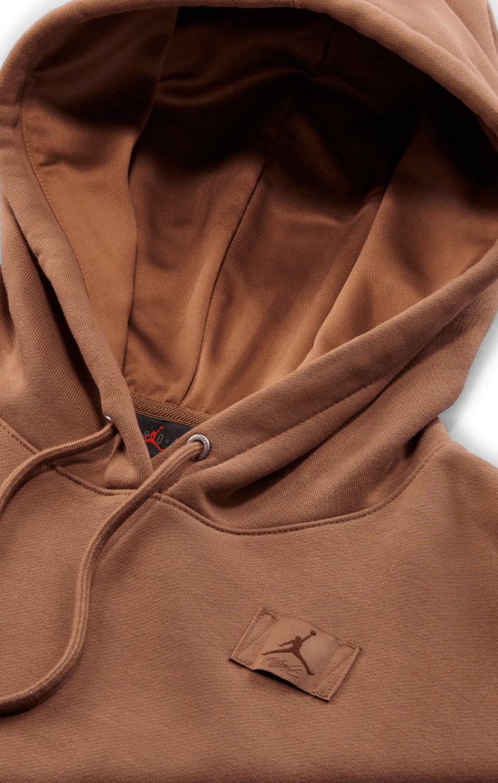 JORDAN Fleece Satin-Lined Pullover Hoodie