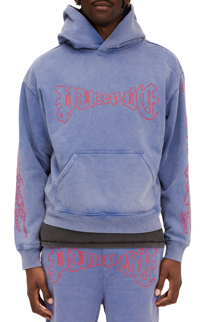 PURPLE- Arched Gothic Hoodie