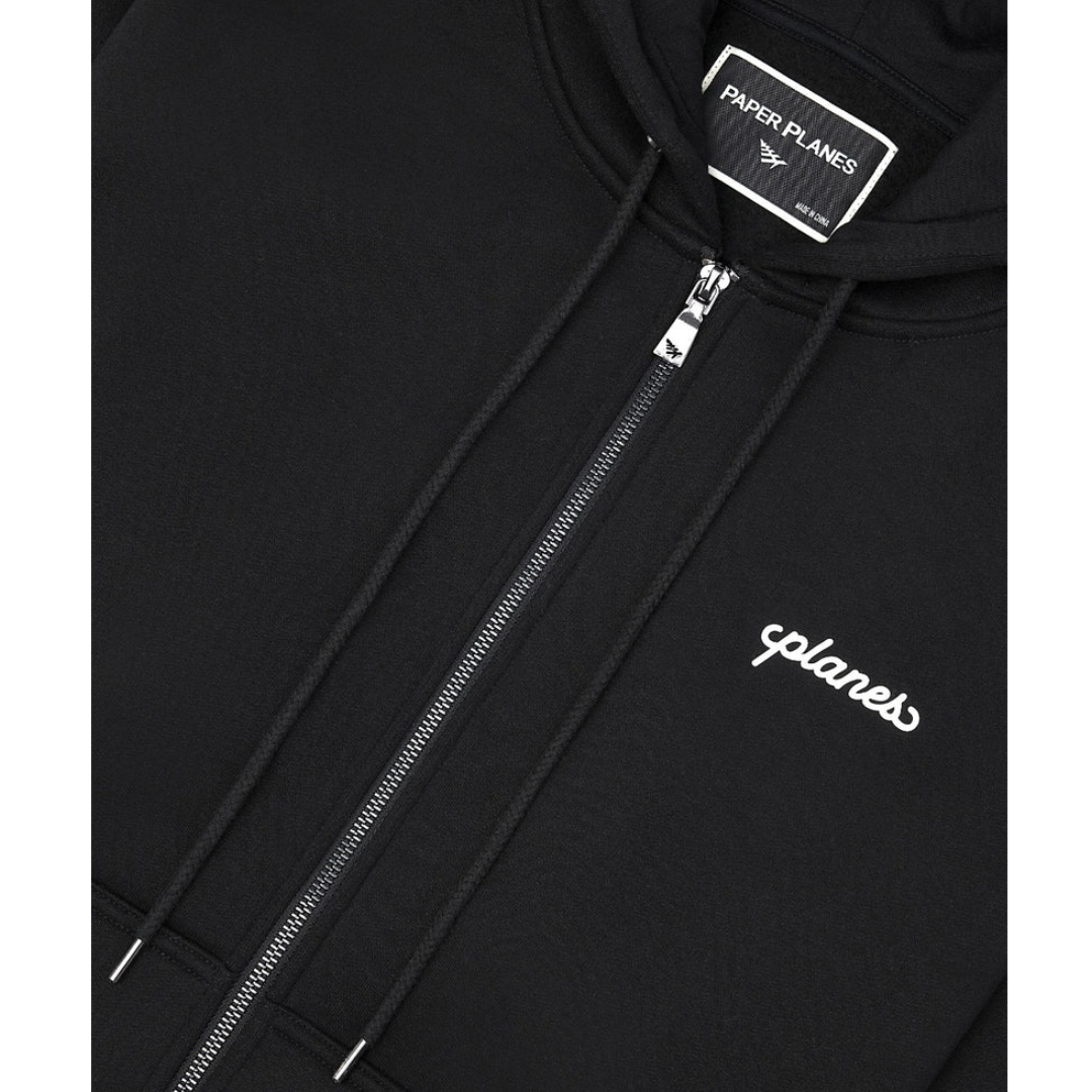 Planes Oversized Script Weld Zip Up Hoodie