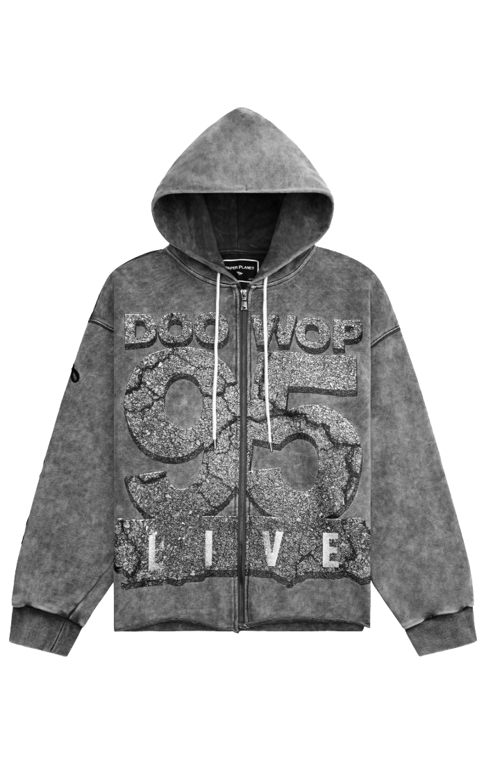 PAPER PLANES Doo Wop X Planes '95 Live Heavyweight Zip Hoodie