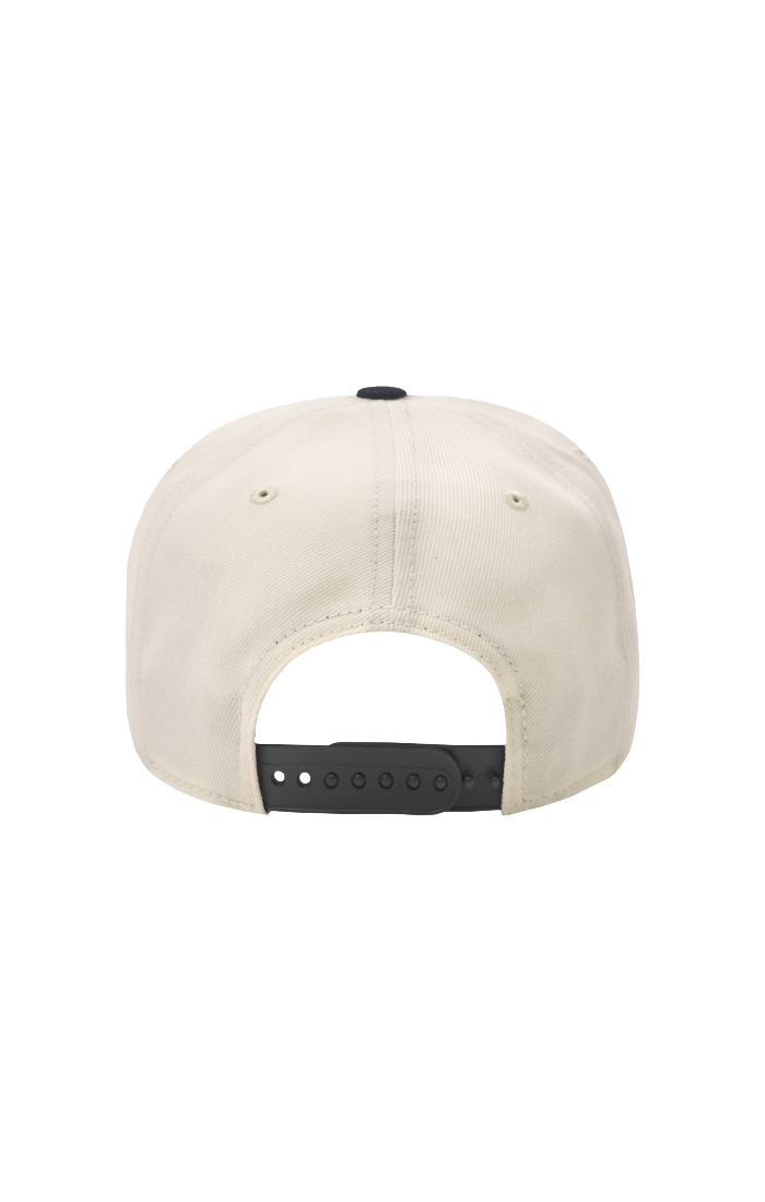 PAPER PLANES- The B-Side Crown 9FORTY A-Frame Snapback Hat (White/Chrome)