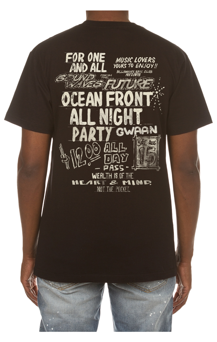 BILLIONAIRE BOYS CLUB Partay Tee (Oversized Black)