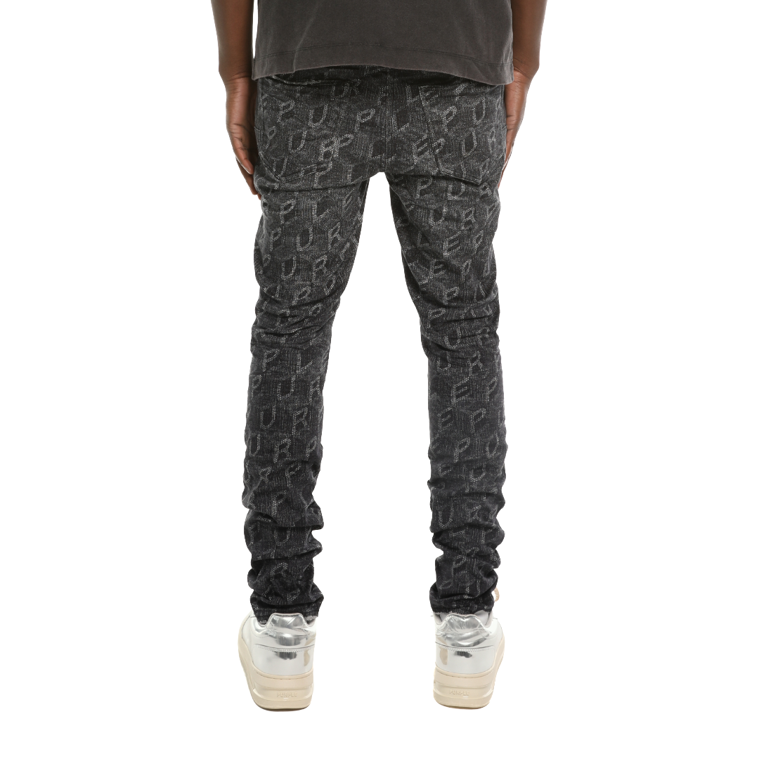 Skinny Printed Monogram Denim