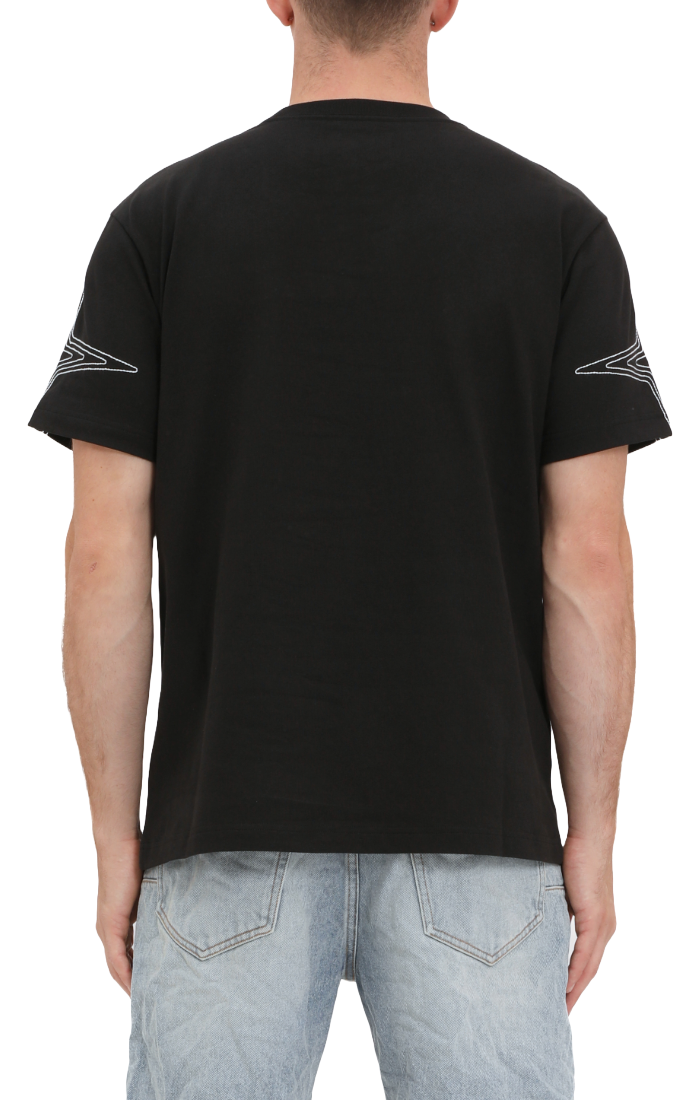 PURPLE Embroidered Logo Jersey Tee
