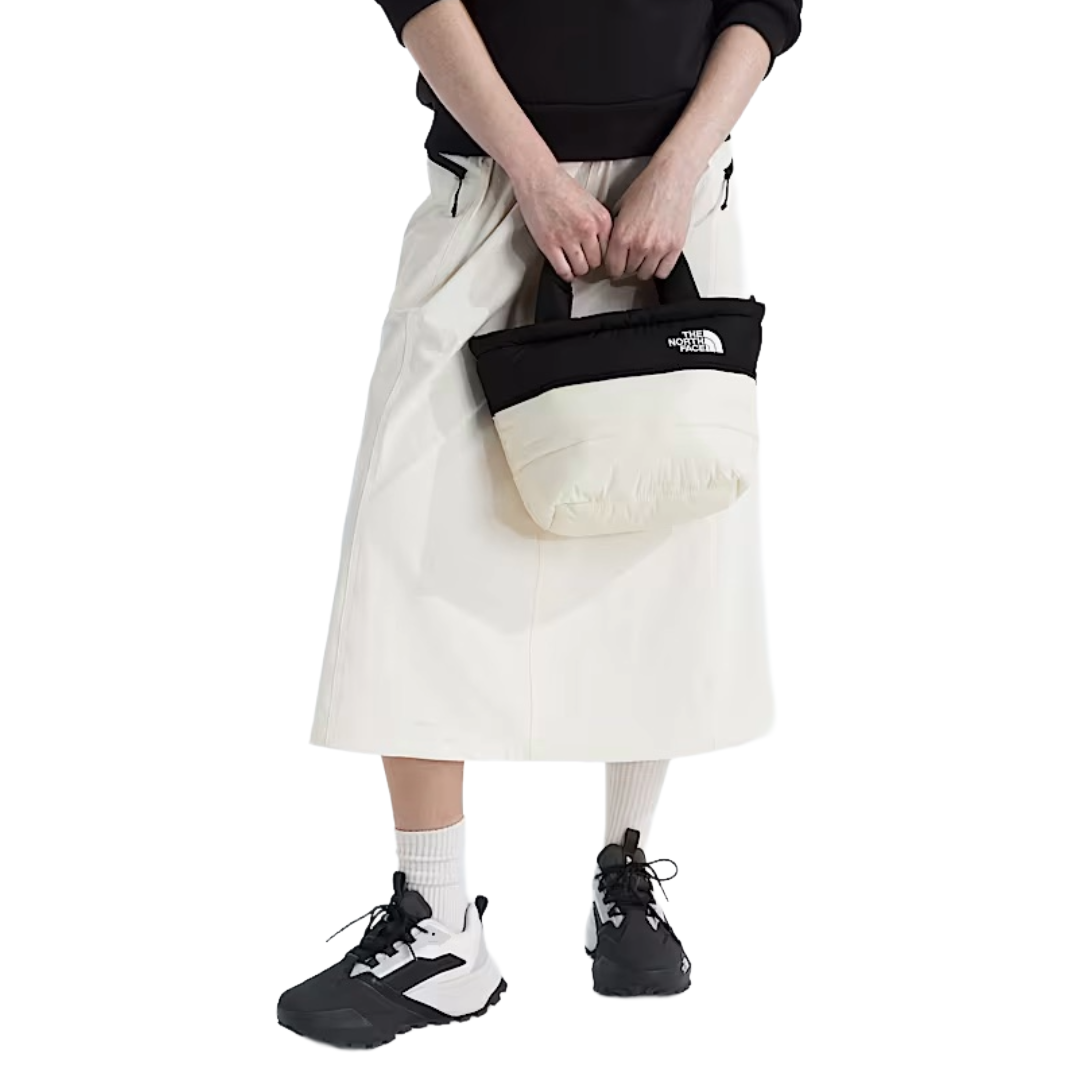 Nuptse Mini Bag (White Dune/TNF Black)