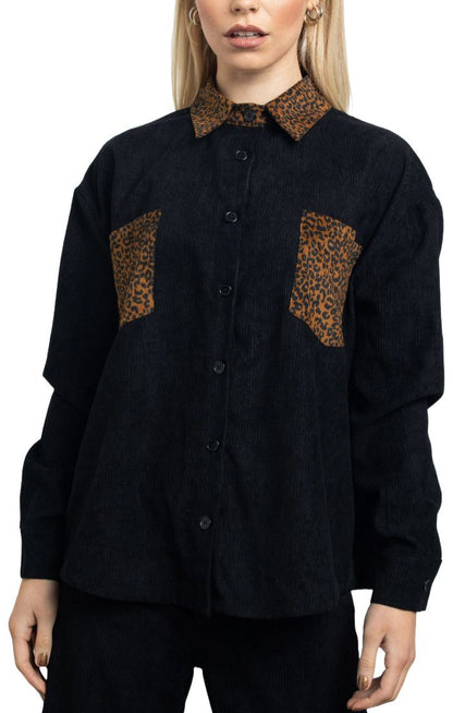 Corduroy Contrast Knit