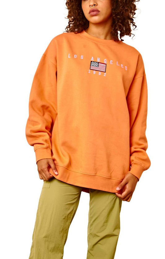 LA Crewneck Apricot