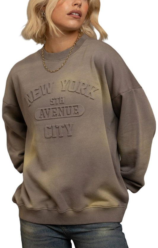 NYC Crewneck Taupe