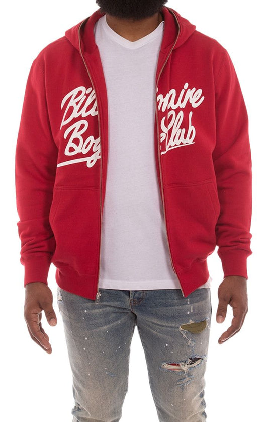BILLIONAIRE BOYS CLUB- Script Hoodie (Chili Red)