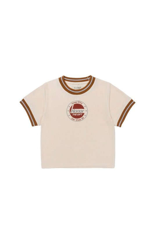HONOR THE GIFT- Multi Color Ringer Tee (Brown)