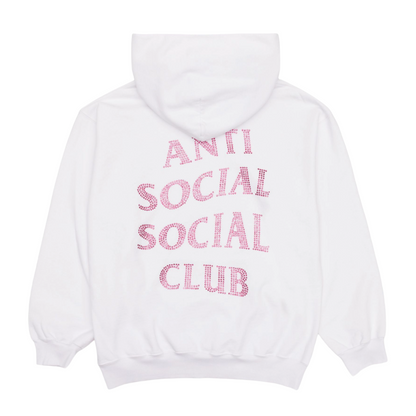 Rhinestone Mind Games Hoodie (White)