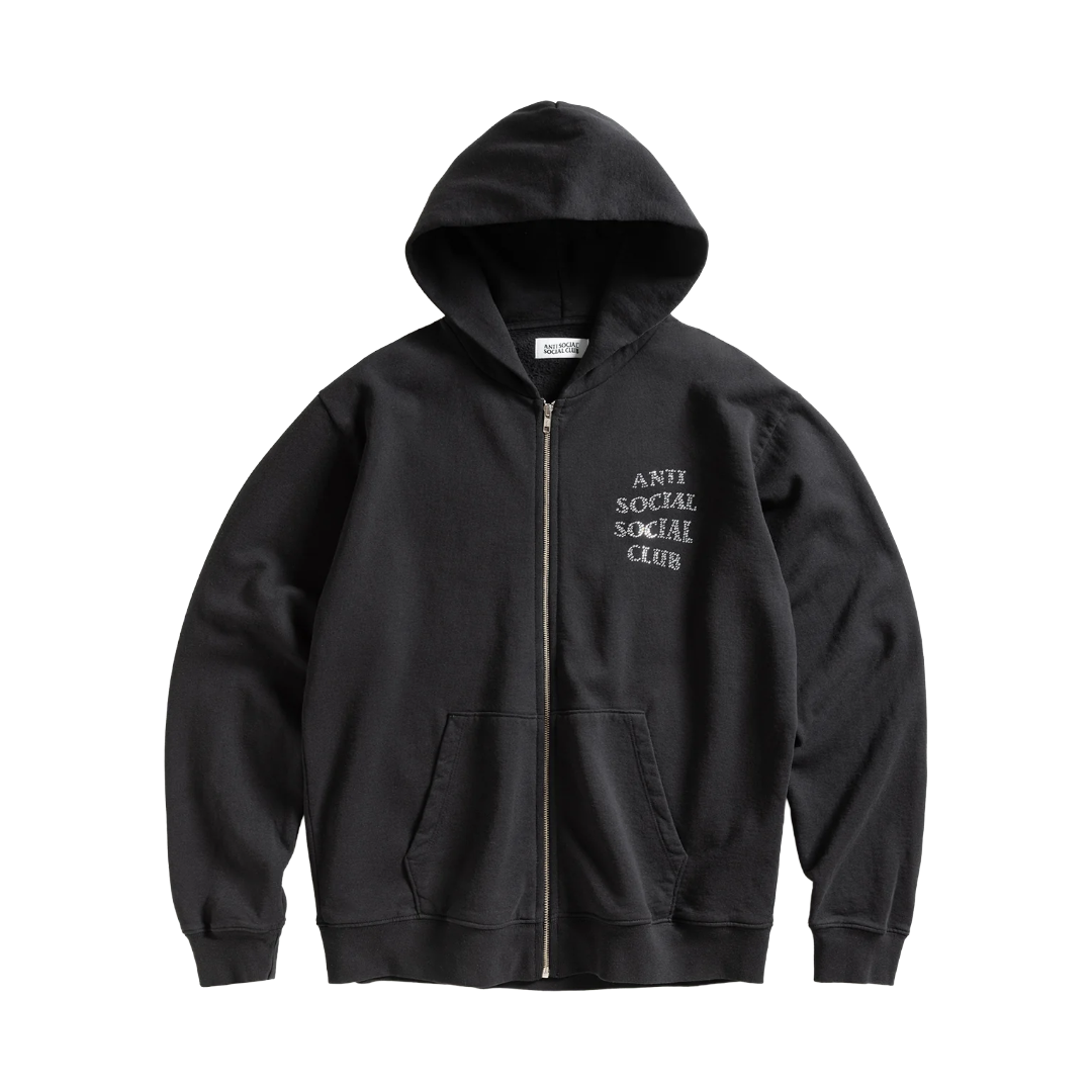 Rhinestone Zip Up Hoodie
