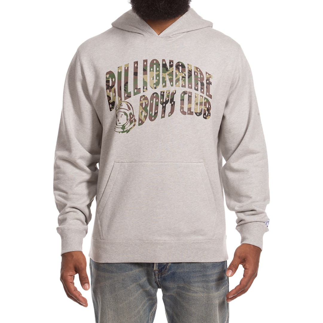 Camo Hoodie (Heather Grey)