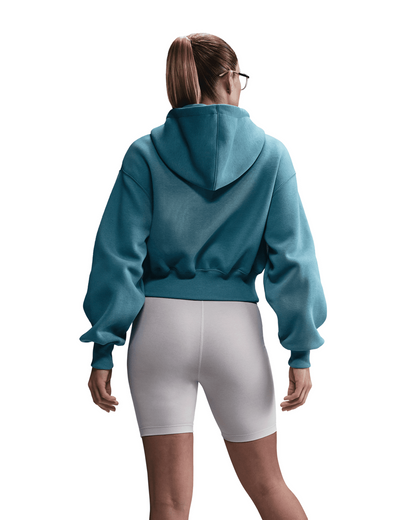 Phoenix Fleece  Loose Cropped Full-Zip Hoodie