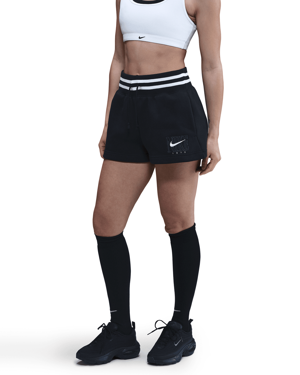 Phoenix Fleece  High-Waisted Graphic Shorts