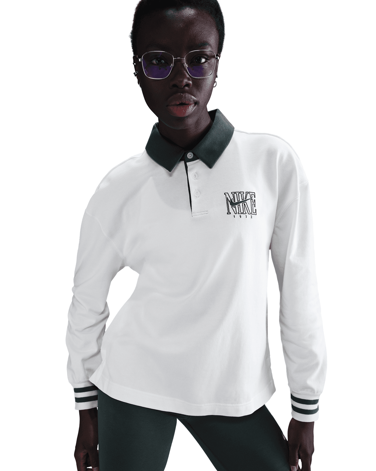 Sportswear Oversized Long-Sleeve Polo